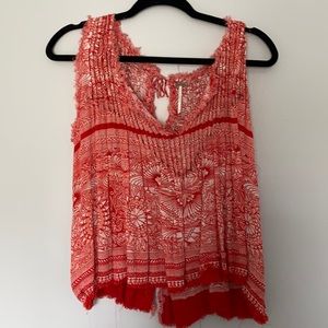 Frayed Free People Tank Top